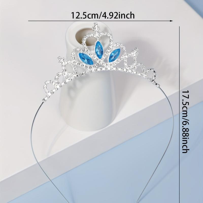 Glitter Princess Tiara Crown Headband for Kids Girls Birthday