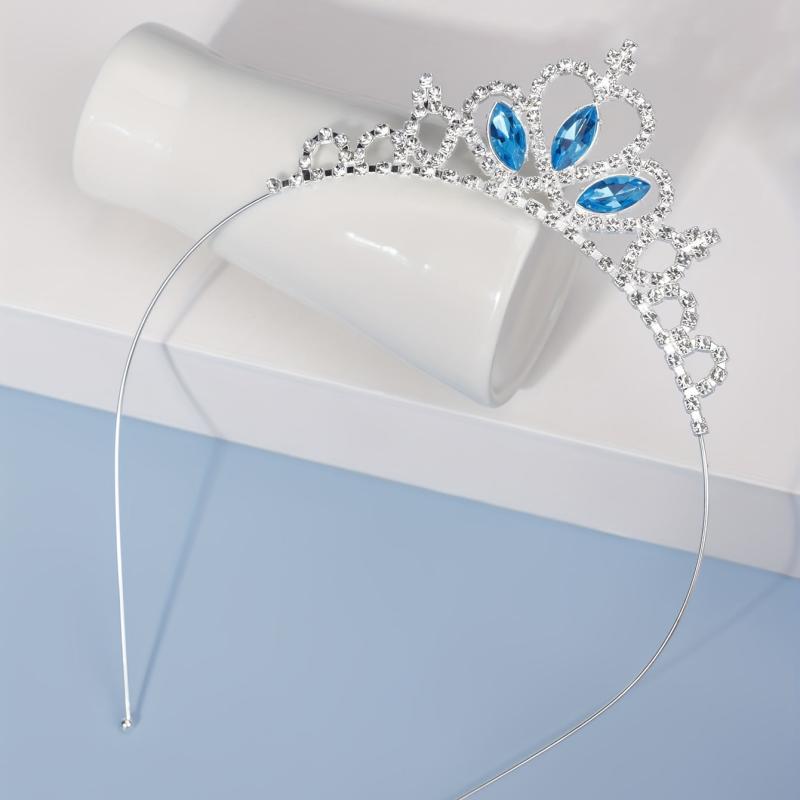 Glitter Princess Tiara Crown Headband for Kids Girls Birthday
