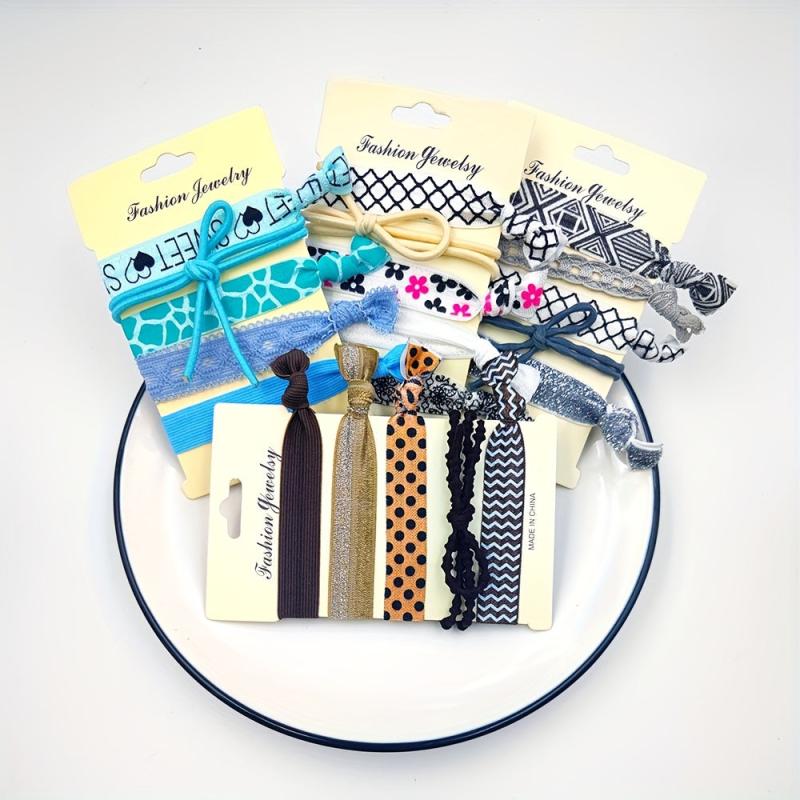 5pcs Knotted Hair Ring No Crease Hair Rope Hair Accessories