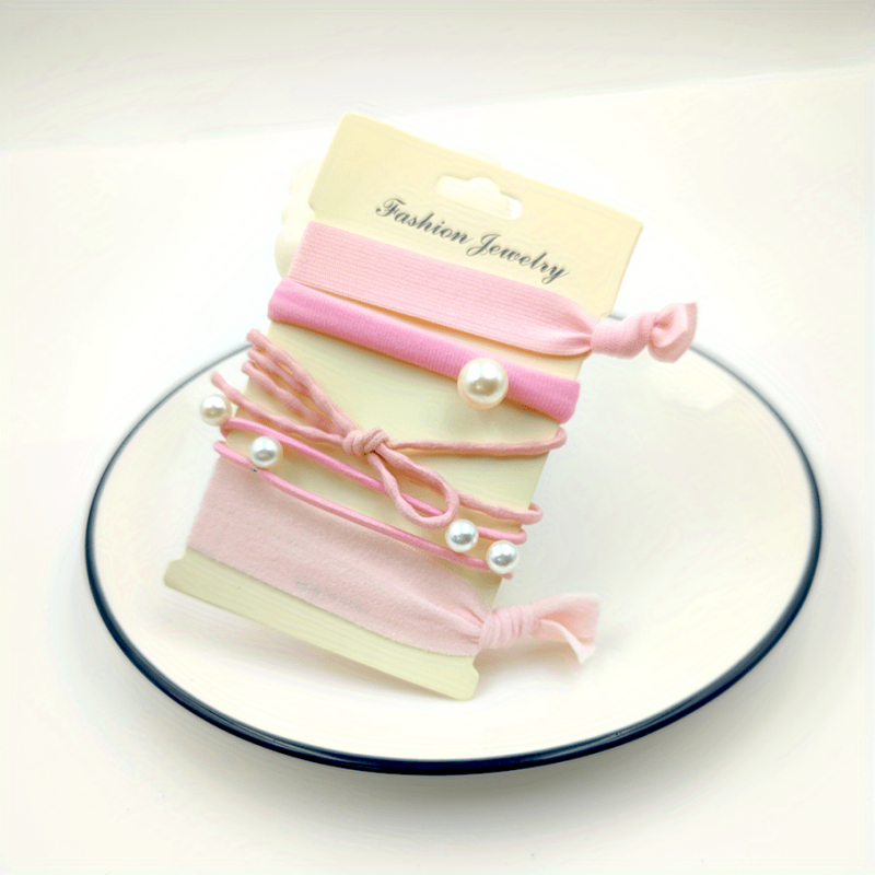 5pcs Knotted Hair Ring No Crease Hair Rope Hair Accessories
