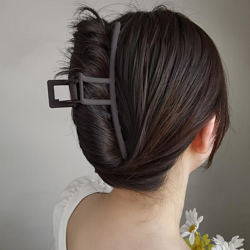 Matte Large Hair Claw Back Head Shark Claw Ponytail Holder