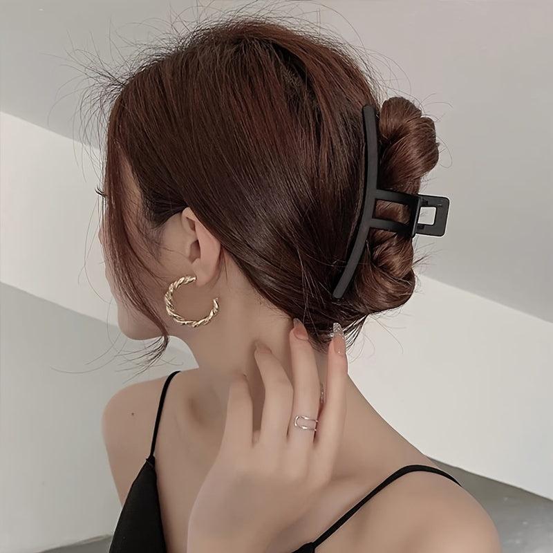 Matte Large Hair Claw Back Head Shark Claw Ponytail Holder