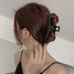 Matte Large Hair Claw Back Head Shark Claw Ponytail Holder
