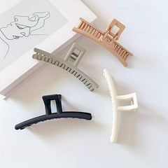 Matte Large Hair Claw Back Head Shark Claw Ponytail Holder