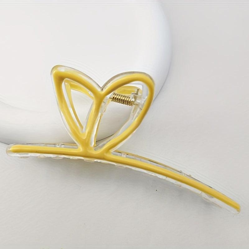 4PCS Rabbit Ears Hair Claw Enamel Shark Claw Hair Accessories