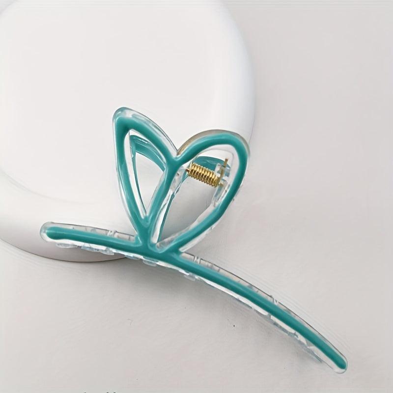 4PCS Rabbit Ears Hair Claw Enamel Shark Claw Hair Accessories