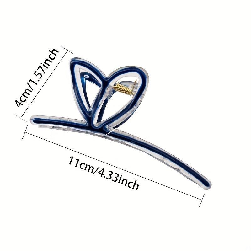 4PCS Rabbit Ears Hair Claw Enamel Shark Claw Hair Accessories