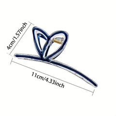 4PCS Rabbit Ears Hair Claw Enamel Shark Claw Hair Accessories