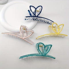 4PCS Rabbit Ears Hair Claw Enamel Shark Claw Hair Accessories