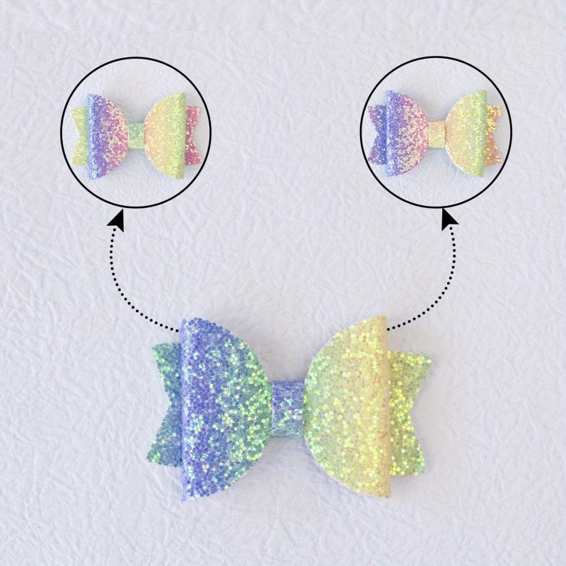 Sequin Bow Hair Clips Girls Party Pink Bow Hair Clips Hair Accessories