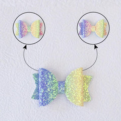Sequin Bow Hair Clips Girls Party Pink Bow Hair Clips Hair Accessories