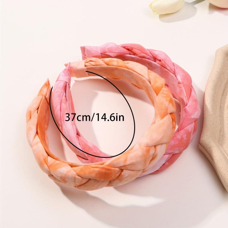 2pcs Braided Headband Hair Hoop Hair Accessories Daily Use