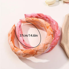 2pcs Braided Headband Hair Hoop Hair Accessories Daily Use