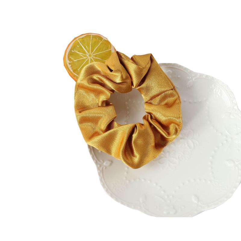 Solid Satin Scrunchies Hair Tie Large Hair Rope Ponytail Holder