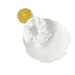 Solid Satin Scrunchies Hair Tie Large Hair Rope Ponytail Holder