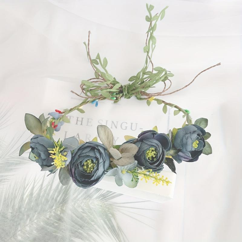 Camellia Flower Headband Holiday Hair Accessories