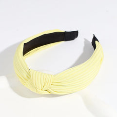 Fabric Strip Knot Hairband Solid Retro Headband Hair Accessories
