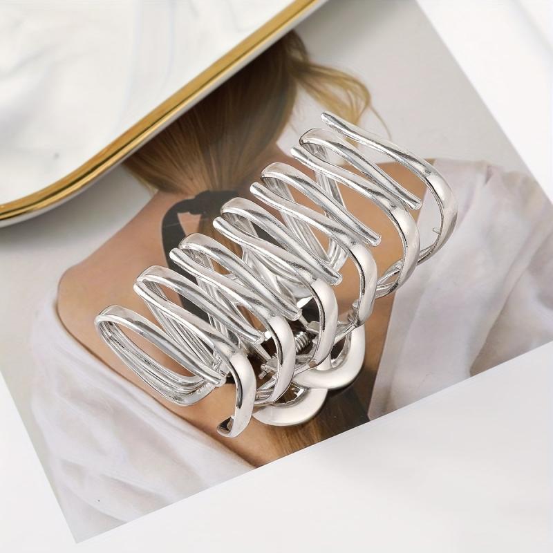 Metal Hair Claw Ponytail Holder Shark Claw Women Girls Hair Clip