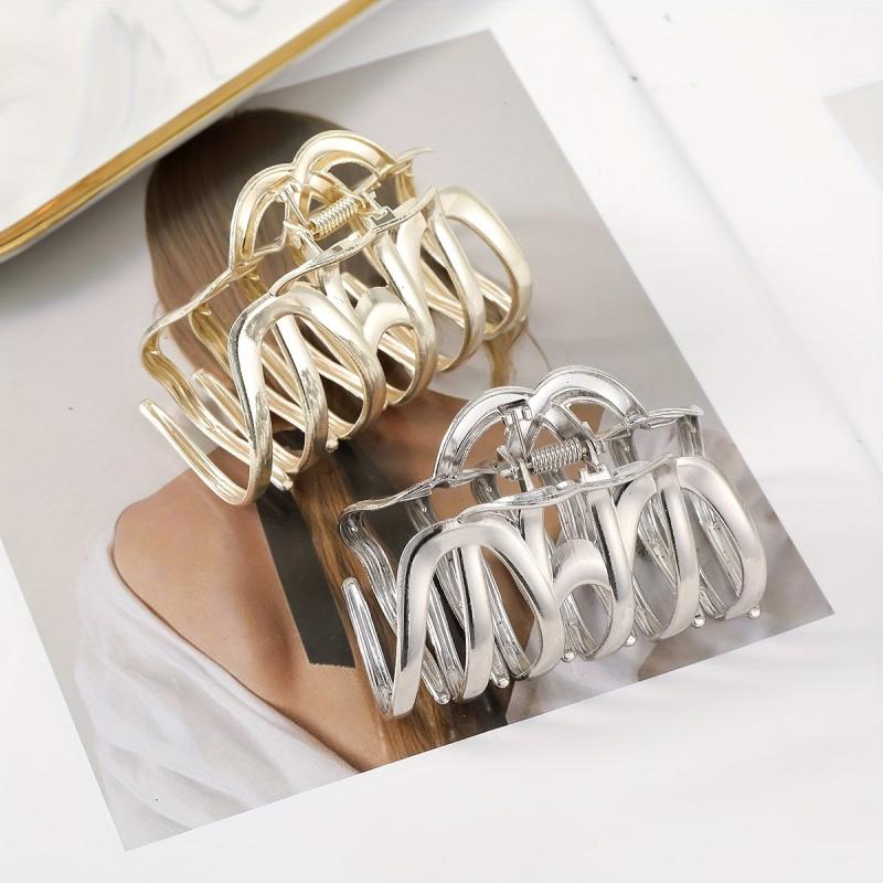 Metal Hair Claw Ponytail Holder Shark Claw Women Girls Hair Clip