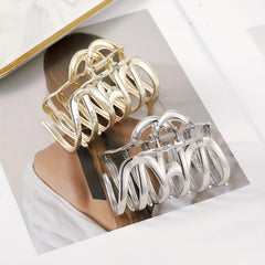 Metal Hair Claw Ponytail Holder Shark Claw Women Girls Hair Clip