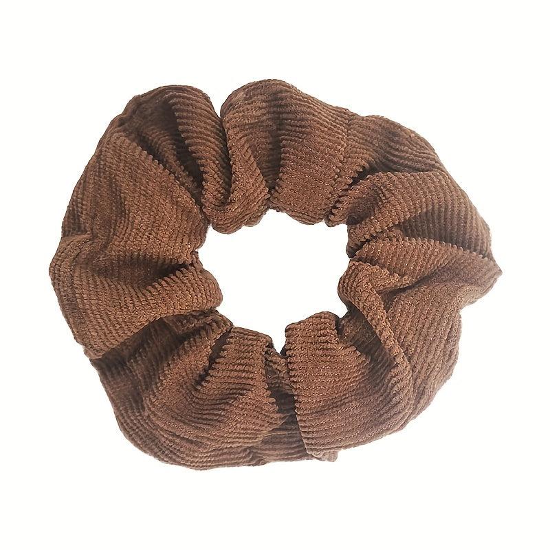 4pcs Plaid Pattern Scrunchie Hair Tie Elastic Hair Rope Retro Hair Accessories