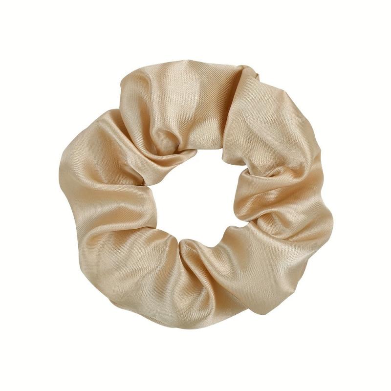 6pcs Large Satin Scrunchie Hair Tie Solid Silky Hair Rope Female Hair Accessorie