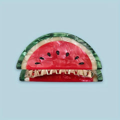 Watermelon Shape Hair Claw Large Shark Claw Ponytail Holder Hair Accessories