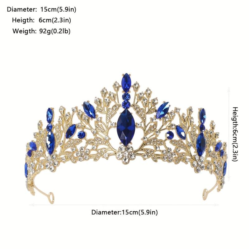 Rhinestone Decor Headband Crown Wedding Headband Crystal Bridal Headband
