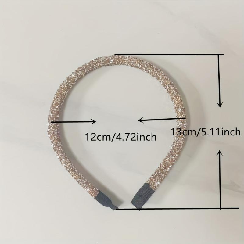 Rhinestone Double Layer Headband Sparkle Hair Band Headdress for Women Girls