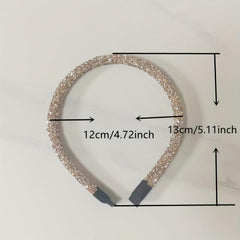 Rhinestone Double Layer Headband Sparkle Hair Band Headdress for Women Girls