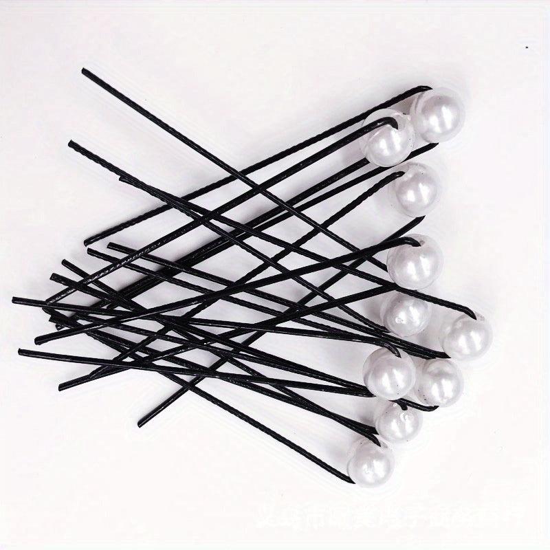 10pcs Bridal Faux Pearl Hair Pin U Shaped Hairpin Wedding Hair Stick