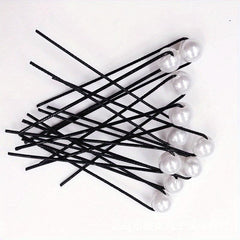 10pcs Bridal Faux Pearl Hair Pin U Shaped Hairpin Wedding Hair Stick