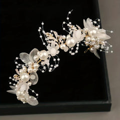 Faux Pearl Headband Bridal Head Piece Wedding Hair Accessories