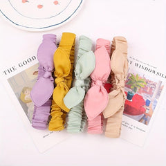 12 Pcs Mixed Rabbit Ear Knotted Headband Hair Accessories
