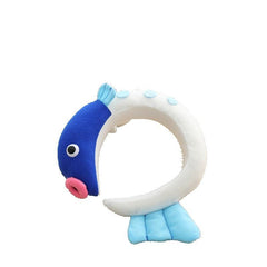 Plush Red Carp Headband for Women Girls Headdress