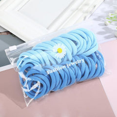 50-Pack Elastic Hair Bands Ponytail Holder H