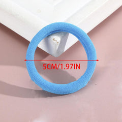 50-Pack Elastic Hair Bands Ponytail Holder H