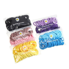 50-Pack Elastic Hair Bands Ponytail Holder H