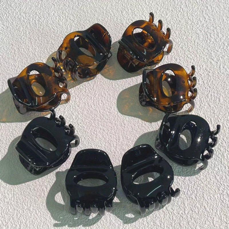 6pcs Vintage Glossy Hair Claw Non-slip Hair Accessories