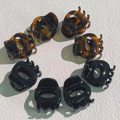 6pcs Vintage Glossy Hair Claw Non-slip Hair Accessories