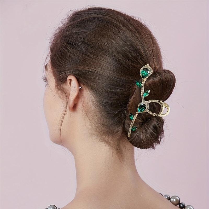 Rhinestone Crystal Hair Claw for Women