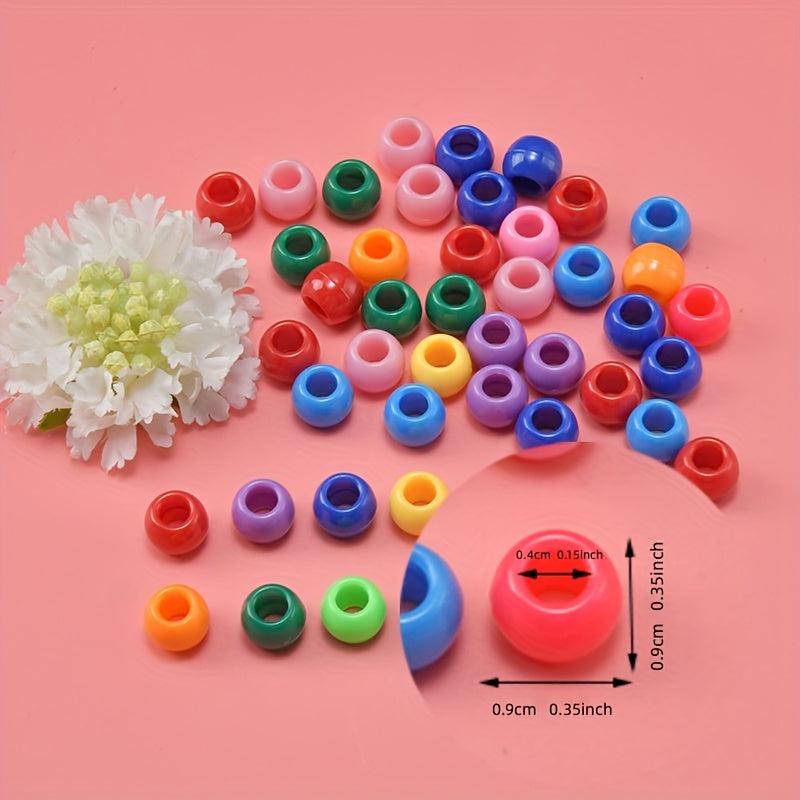 450pcs Boxed Colorful Braid Hair Beads Hippies Style Hair Accessories