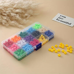 450pcs Boxed Colorful Braid Hair Beads Hippies Style Hair Accessories