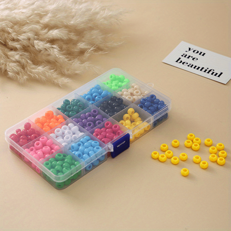 450pcs Boxed Colorful Braid Hair Beads Hippies Style Hair Accessories