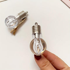 2pcs Bulb Shaped Hair Clip Funny Duck Billed Clip For Bang