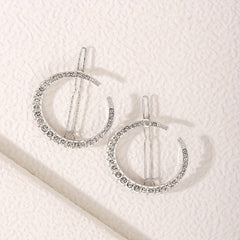 6 PCS Rhinestone Crescent Hair Clips for Women Girls, Hair Accessories