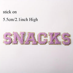 Iron On English Letters Stickers Embroidery Patches DIY Accessories