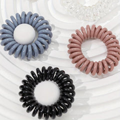 18pcs Spiral Hair Tie Thick Elastic No Crease Coil Hair Tie
