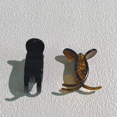 Leopard Pattern Hair Claw Clip Medium Size Nonslip Ponytail Holder