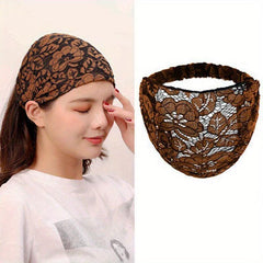 Wide Lace Headband African Style Turban Hair Band